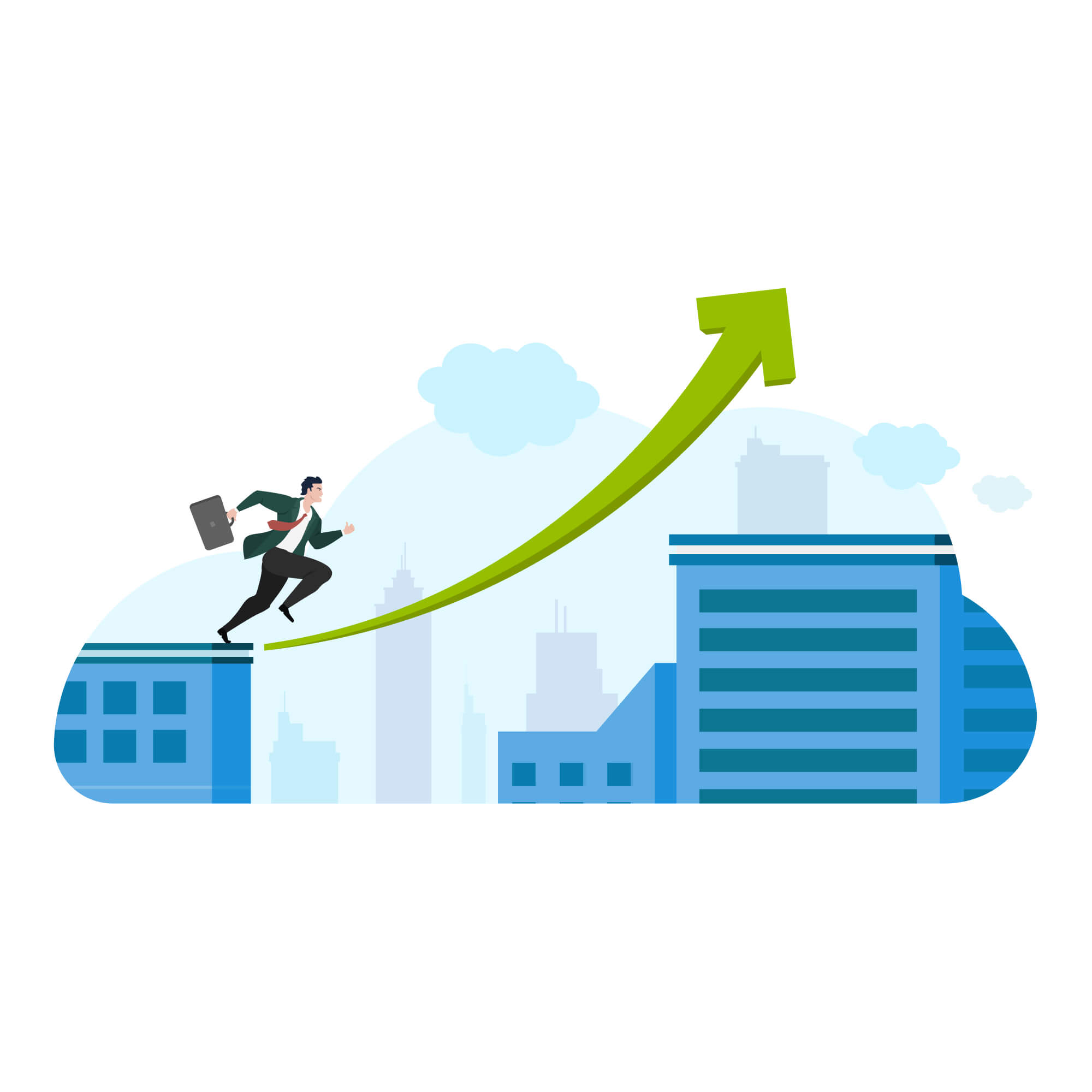 A man intends to fancy his chances to succeed illustration